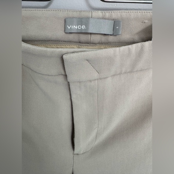 Vince Business Casual Tan Straight Leg Pants Size 6 excellent condition - Picture 2 of 5